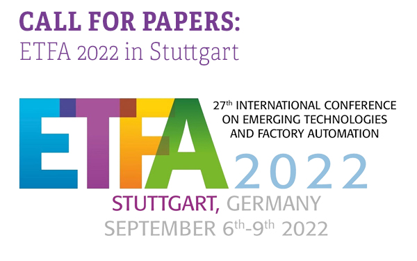 Call for Papers: ETFA 2022 in Stuttgart
