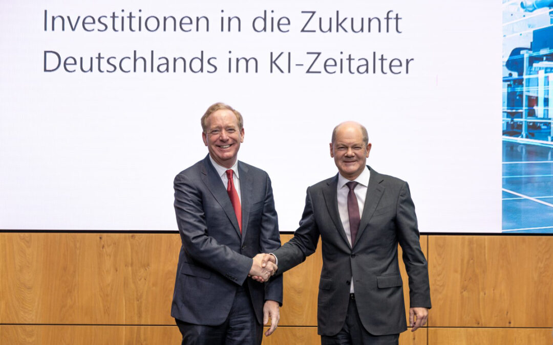KI in Deutschland: Microsoft will bis 2026 3,2 Milliarden Euro investieren